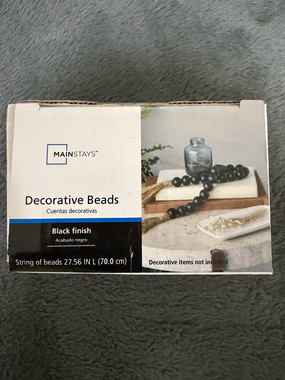 Mainstays Black Decorative Bead Garland